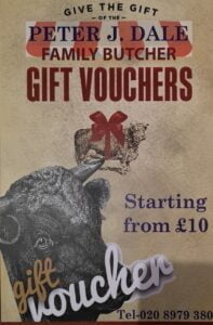 P J Dale Gift Vouchers.